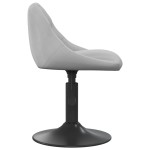 vidaXL Scaune de sufragerie pivotante 6 buc, gri deschis, catifea vidaXL Scaune de sufragerie pivotante 6 buc, gri deschis, catifea