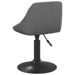 vidaXL Scaune de sufragerie pivotante, 6 buc, gri închis, catifea vidaXL Scaune de sufragerie pivotante, 6 buc, gri închis, catifea