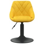 vidaXL Scaune de bucătărie, 6 buc., galben muștar, catifea vidaXL Scaune de bucătărie, 6 buc., galben muștar, catifea