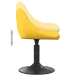 vidaXL Scaune de bucătărie, 6 buc., galben muștar, catifea vidaXL Scaune de bucătărie, 6 buc., galben muștar, catifea