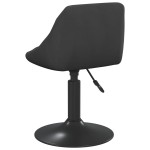 vidaXL Scaun de masă, negru, catifea vidaXL Scaun de masă, negru, catifea