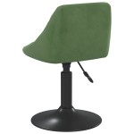 vidaXL Scaun de bucătărie, verde închis, catifea