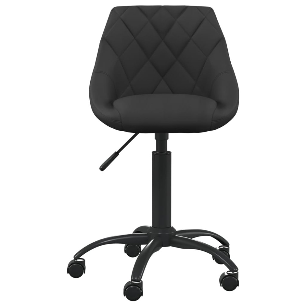 vidaXL Scaun de birou, negru, catifea