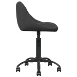 vidaXL Scaun de birou, negru, catifea vidaXL Scaun de birou, negru, catifea