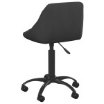 vidaXL Scaun de birou, negru, catifea vidaXL Scaun de birou, negru, catifea