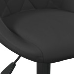 vidaXL Scaun de birou, negru, catifea vidaXL Scaun de birou, negru, catifea