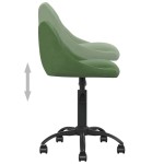 vidaXL Scaun de birou pivotant, verde închis, catifea vidaXL Scaun de birou pivotant, verde închis, catifea