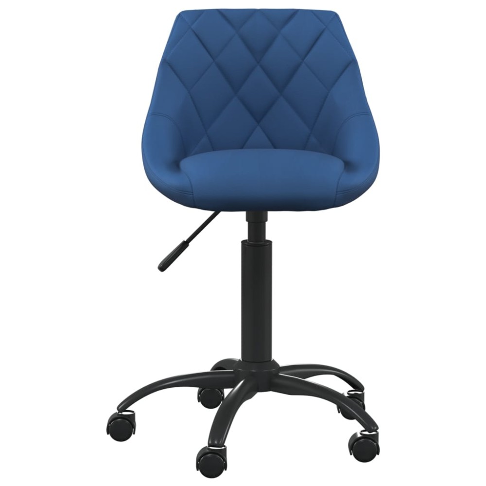 vidaXL Scaun de birou, albastru, catifea