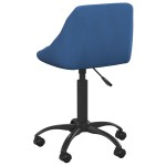 vidaXL Scaun de birou, albastru, catifea vidaXL Scaun de birou, albastru, catifea