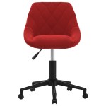 vidaXL Scaun de masă pivotant, roșu vin, catifea vidaXL Scaun de masă pivotant, roșu vin, catifea