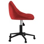 vidaXL Scaun de masă pivotant, roșu vin, catifea vidaXL Scaun de masă pivotant, roșu vin, catifea