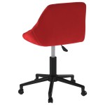vidaXL Scaun de masă pivotant, roșu vin, catifea vidaXL Scaun de masă pivotant, roșu vin, catifea