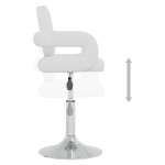vidaXL Scaune de masă pivotante, 4 buc., alb, piele ecologică vidaXL Scaune de masă pivotante, 4 buc., alb, piele ecologică