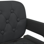 vidaXL Scaune de bucătărie pivotante, 4 buc., negru, piele ecologică vidaXL Scaune de bucătărie pivotante, 4 buc., negru, piele ecologică