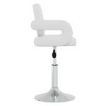 vidaXL Scaune de bucătărie pivotante, 6 buc., alb, piele ecologică vidaXL Scaune de bucătărie pivotante, 6 buc., alb, piele ecologică