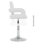 vidaXL Scaune de bucătărie pivotante, 6 buc., alb, piele ecologică vidaXL Scaune de bucătărie pivotante, 6 buc., alb, piele ecologică