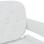 vidaXL Scaune de bucătărie pivotante, 6 buc., alb, piele ecologică vidaXL Scaune de bucătărie pivotante, 6 buc., alb, piele ecologică