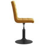 vidaXL Scaune de masă pivotante, 4 buc., maro, catifea