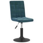 vidaXL Scaune de bucătărie pivotante, 4 buc., albastru, catifea vidaXL Scaune de bucătărie pivotante, 4 buc., albastru, catifea