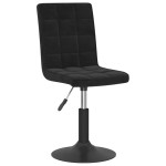 vidaXL Scaune de sufragerie pivotante 6 buc, negru, catifea vidaXL Scaune de sufragerie pivotante 6 buc, negru, catifea