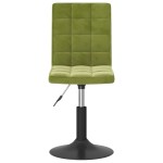 vidaXL Scaune de sufragerie pivotante 6 buc, verde deschis, catifea