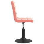 vidaXL Scaune de sufragerie pivotante 6 buc, roz, catifea vidaXL Scaune de sufragerie pivotante 6 buc, roz, catifea