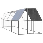 vidaXL Coteț de exterior pentru păsări, 2x8x2 m, oțel zincat vidaXL Coteț de exterior pentru păsări, 2x8x2 m, oțel zincat