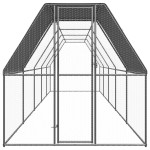 vidaXL Coteț de exterior pentru păsări, 2x10x2 m, oțel zincat vidaXL Coteț de exterior pentru păsări, 2x10x2 m, oțel zincat