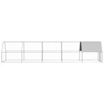 vidaXL Coteț de exterior pentru păsări, 2x10x2 m, oțel zincat vidaXL Coteț de exterior pentru păsări, 2x10x2 m, oțel zincat