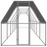 vidaXL Coteț de exterior pentru păsări, 2x12x2 m, oțel zincat vidaXL Coteț de exterior pentru păsări, 2x12x2 m, oțel zincat