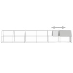 vidaXL Coteț de exterior pentru păsări, 2x12x2 m, oțel zincat vidaXL Coteț de exterior pentru păsări, 2x12x2 m, oțel zincat