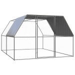 vidaXL Coteț de păsări pentru exterior, 3x4x2 m, oțel zincat vidaXL Coteț de păsări pentru exterior, 3x4x2 m, oțel zincat