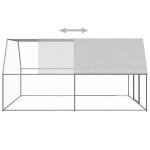 vidaXL Coteț de păsări pentru exterior, 3x4x2 m, oțel zincat vidaXL Coteț de păsări pentru exterior, 3x4x2 m, oțel zincat