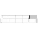 vidaXL Coteț de păsări pentru exterior, 3x10x2 m, oțel zincat vidaXL Coteț de păsări pentru exterior, 3x10x2 m, oțel zincat