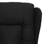 vidaXL Fotoliu cu ridicare, negru, material textil