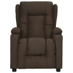 vidaXL Fotoliu cu ridicare, maro închis, material textil vidaXL Fotoliu cu ridicare, maro închis, material textil