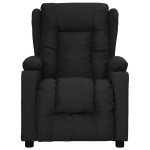 vidaXL Fotoliu de masaj cu ridicare, negru, material textil vidaXL Fotoliu de masaj cu ridicare, negru, material textil