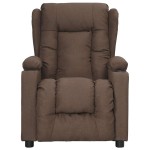 vidaXL Fotoliu de masaj cu ridicare, gri taupe, material textil vidaXL Fotoliu de masaj cu ridicare, gri taupe, material textil