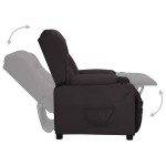 vidaXL Fotoliu cu ridicare, negru, piele ecologică