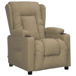 vidaXL Fotoliu cu ridicare pe verticală, cappuccino, piele ecologică vidaXL Fotoliu cu ridicare pe verticală, cappuccino, piele ecologică