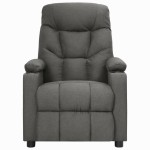 vidaXL Fotoliu de masaj cu ridicare, gri închis, textil vidaXL Fotoliu de masaj cu ridicare, gri închis, textil
