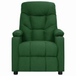 vidaXL Fotoliu de masaj cu ridicare, verde închis, material textil vidaXL Fotoliu de masaj cu ridicare, verde închis, material textil