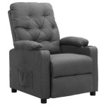vidaXL Fotoliu cu ridicare, gri deschis, textil vidaXL Fotoliu cu ridicare, gri deschis, textil