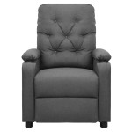 vidaXL Fotoliu cu ridicare, gri deschis, textil vidaXL Fotoliu cu ridicare, gri deschis, textil