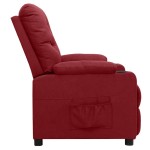 vidaXL Fotoliu cu ridicare, roșu vin, material textil vidaXL Fotoliu cu ridicare, roșu vin, material textil
