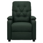 vidaXL Fotoliu cu ridicare, verde închis, material textil vidaXL Fotoliu cu ridicare, verde închis, material textil