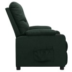 vidaXL Fotoliu cu ridicare, verde închis, material textil vidaXL Fotoliu cu ridicare, verde închis, material textil