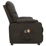 vidaXL Fotoliu de masaj cu ridicare, gri taupe, material textil vidaXL Fotoliu de masaj cu ridicare, gri taupe, material textil