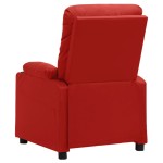 vidaXL Fotoliu cu ridicare pe verticală, roșu vin, piele ecologică vidaXL Fotoliu cu ridicare pe verticală, roșu vin, piele ecologică