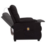 vidaXL Fotoliu de masaj cu ridicare, negru, piele ecologică vidaXL Fotoliu de masaj cu ridicare, negru, piele ecologică